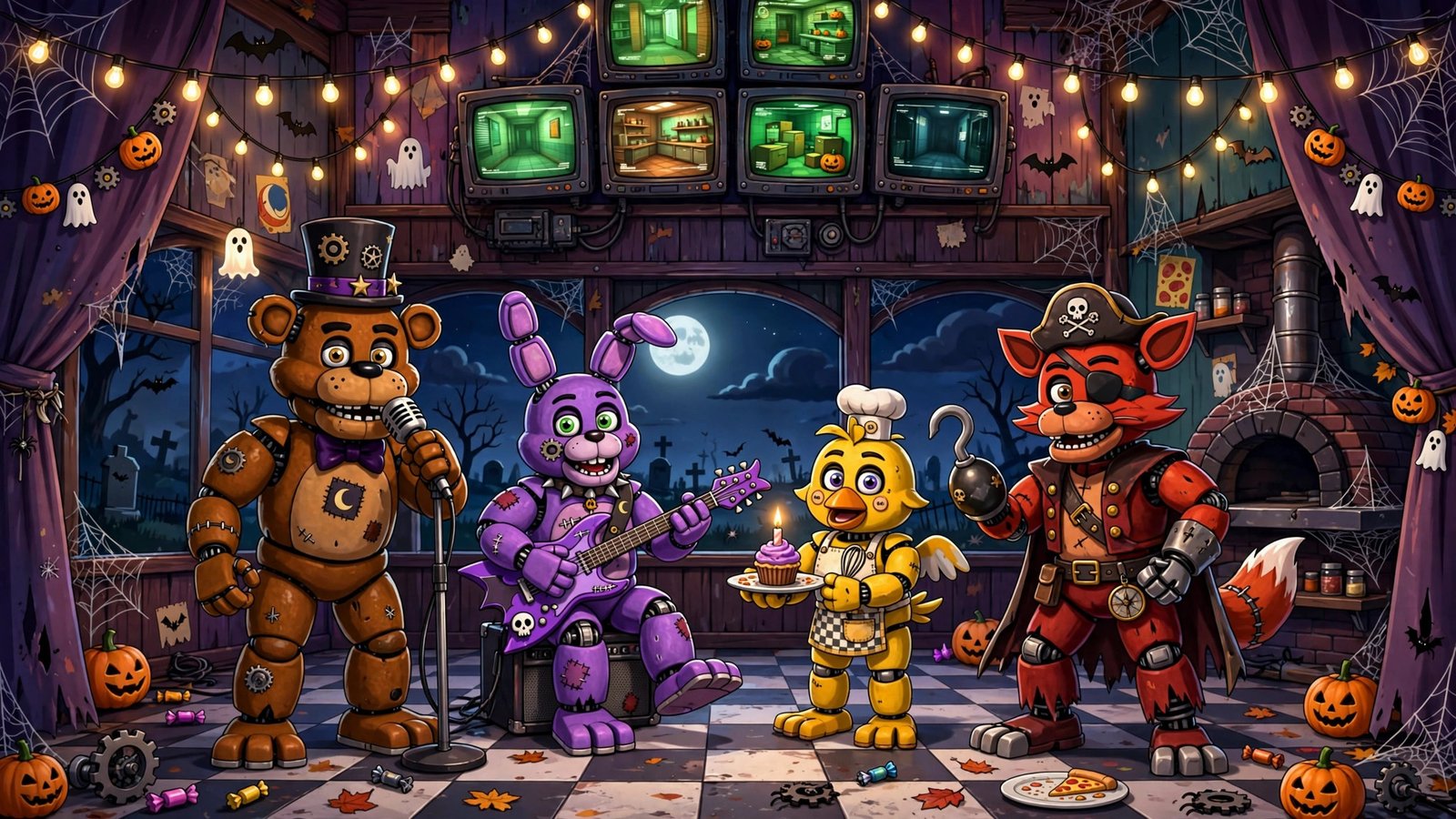 Fortnite x Five Nights at Freddy's skins — Freddy, Bonnie, Chica and Foxy