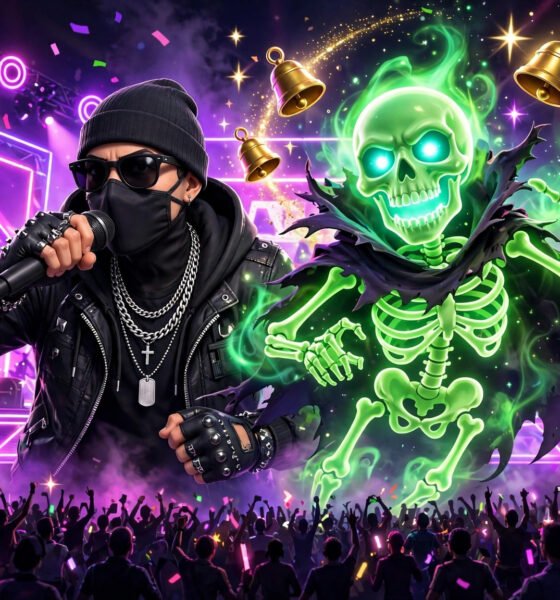 Fortnite Yeat Icon Series bundle artwork showing the Yeat and Twizz outfits on a neon stage