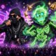 Fortnite Yeat Icon Series bundle artwork showing the Yeat and Twizz outfits on a neon stage